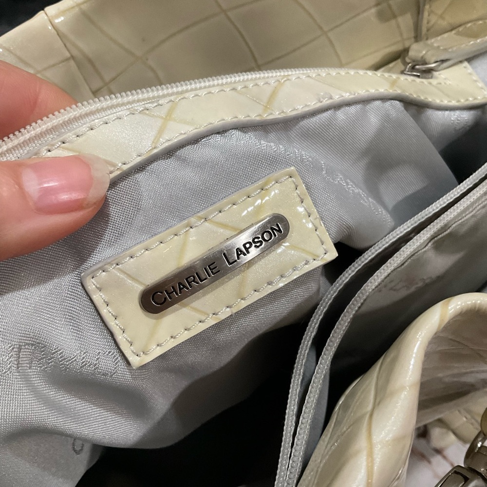 CHARLIE LAPSON WOVEN LEATHER‎ BAG - Picture 7 of 12